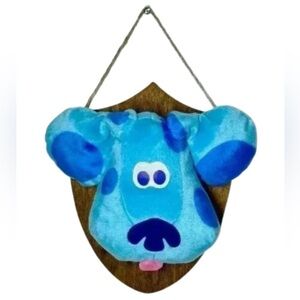 Blues Clues Custom Trophy Head Mount Plush Stuffed Animal Wall Decor 90s Y2K